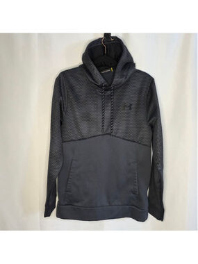 Under Armour Gray Black Hoodie Small Loose